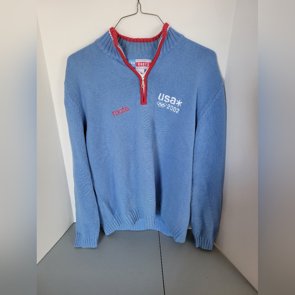 Vintage 2002 olympic usa athlete issued Roots sweater